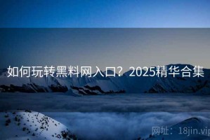 如何玩转黑料网入口？2025精华合集