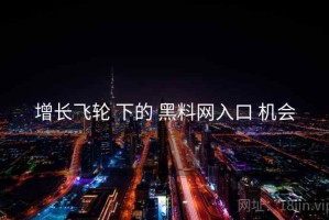 增长飞轮 下的 黑料网入口 机会