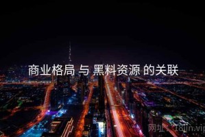商业格局 与 黑料资源 的关联