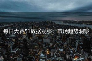 每日大赛51数据观察：市场趋势洞察
