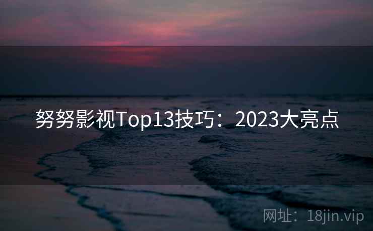 努努影视Top13技巧：2023大亮点
