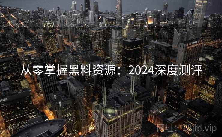 从零掌握黑料资源：2024深度测评