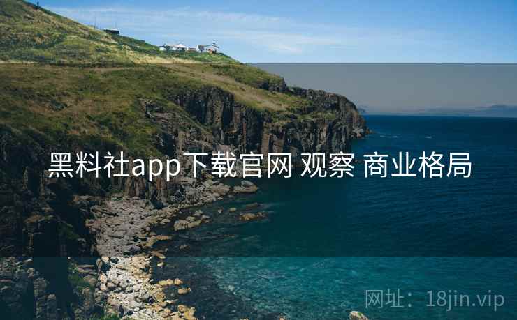 黑料社app下载官网 观察 商业格局