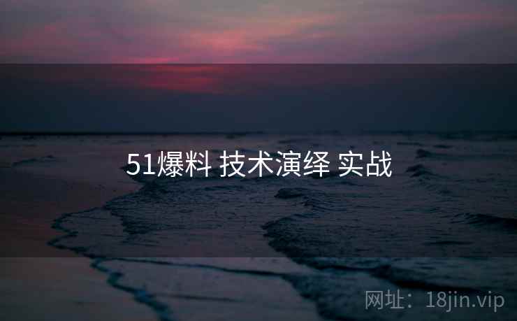 51爆料 技术演绎 实战