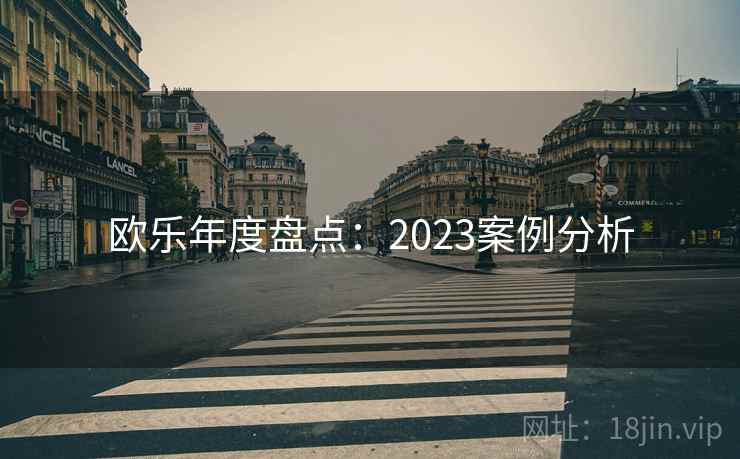 欧乐年度盘点：2023案例分析