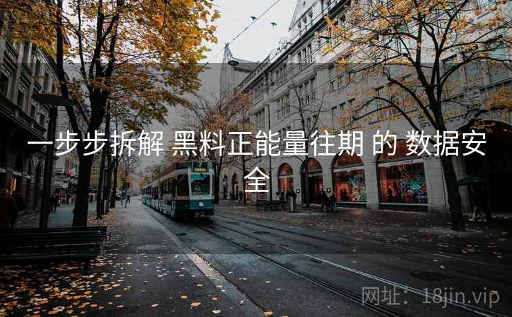 一步步拆解 黑料正能量往期 的 数据安全