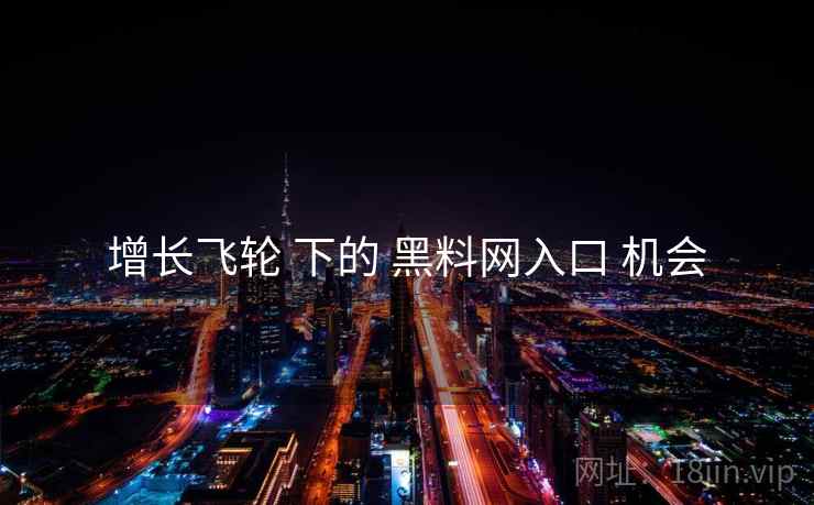 增长飞轮 下的 黑料网入口 机会
